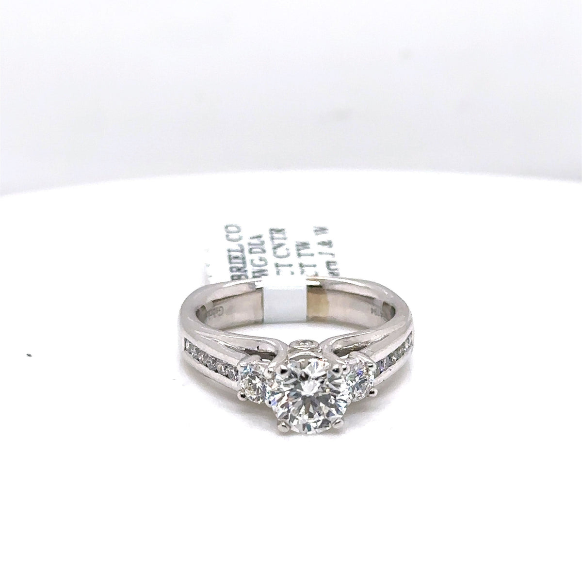 Gabriel & Co. 14k White Gold 1.50 CT Diamond Engagement Ring, Size 7