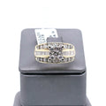 14k Yellow Gold 1.00 CT Diamond Ladies Cluster Ring, 6.6gm, Size 8