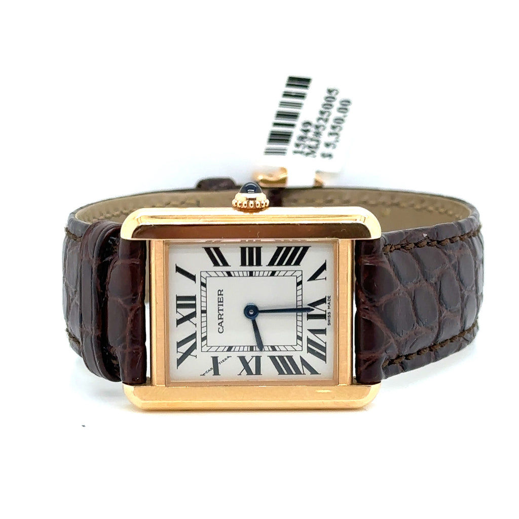 Cartier TANK Solo Steel Women's Watch W5200024 -Quartz- Pre Owned