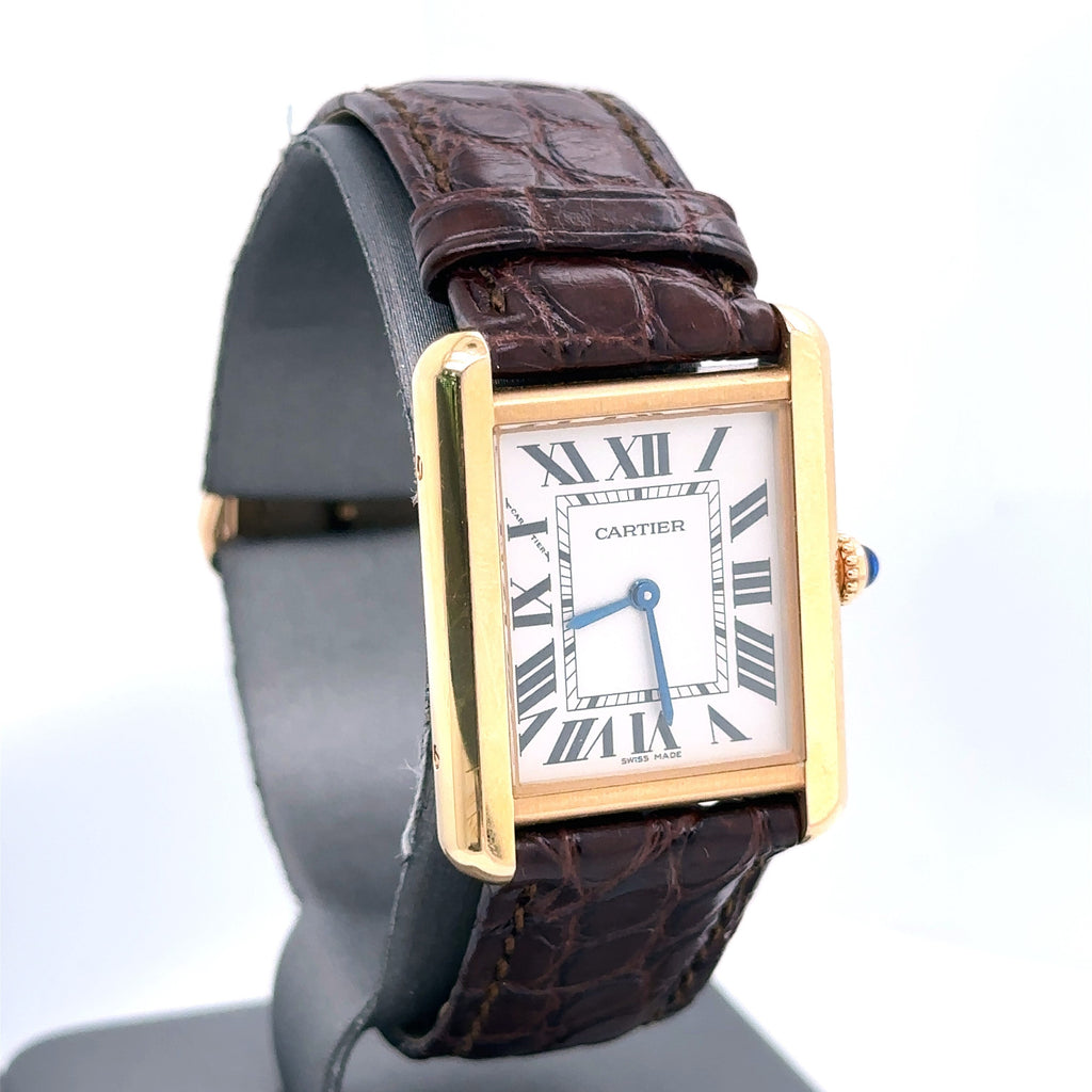 Cartier TANK Solo Steel Women's Watch W5200024 -Quartz- Pre Owned
