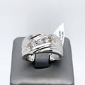 14k White Gold 1.00CT Diamond Men's Wedding Band, 7.9g, Size 10.25