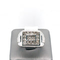 10k White Gold 1.00CT Diamond Men's Wedding Band, 6.6g, Size 10.25, S14645
