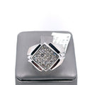 14k White Gold 1.00CT Diamond Men's Wedding Band,  13.7g, Size 8.25