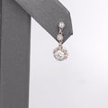 14k White Gold 1.00 CT Diamond Dangling Earrings, 1.9g, S15233