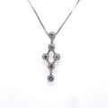 14k White Gold 0.50 CT Diamond Pendant Necklace, 2.3gm, 19", S101331