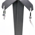 10K White Gold 0.50 CT Diamond  Hoop Earrings, 4.5gm