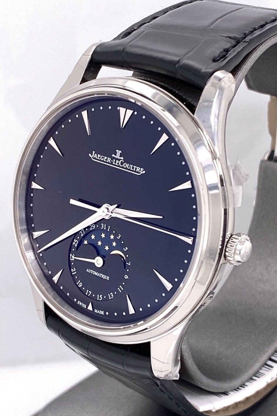JAEGER LECOULTRE JLC Master Ultra Thin Moon 39 mm Q1368470 - Black Dial -NEW !