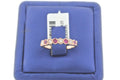 14k Rose Gold 0.50 CT Diamond & Ruby Ladies Band, 2.1gm, Size 6.75, S103345