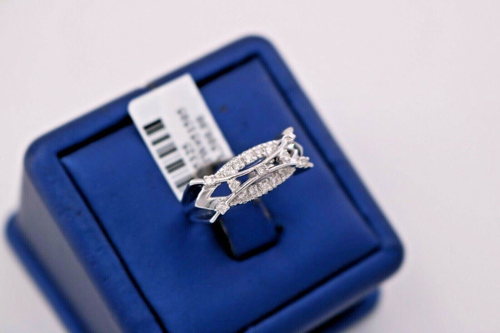 14k White Gold 0.35 Ct Diamond Ladies Band, 4.3gm, S105325