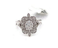 14k White Gold 0.50 CT Diamond Cluster Ladies Ring, 4.7gm, Size 7, S14476