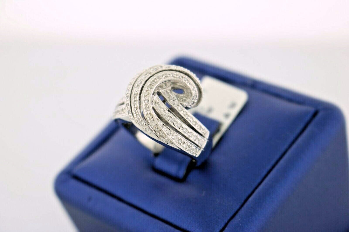 14k White Gold 1.00 CT Diamond Ladies Ring, 8.1gm, Size 7.25, S100728