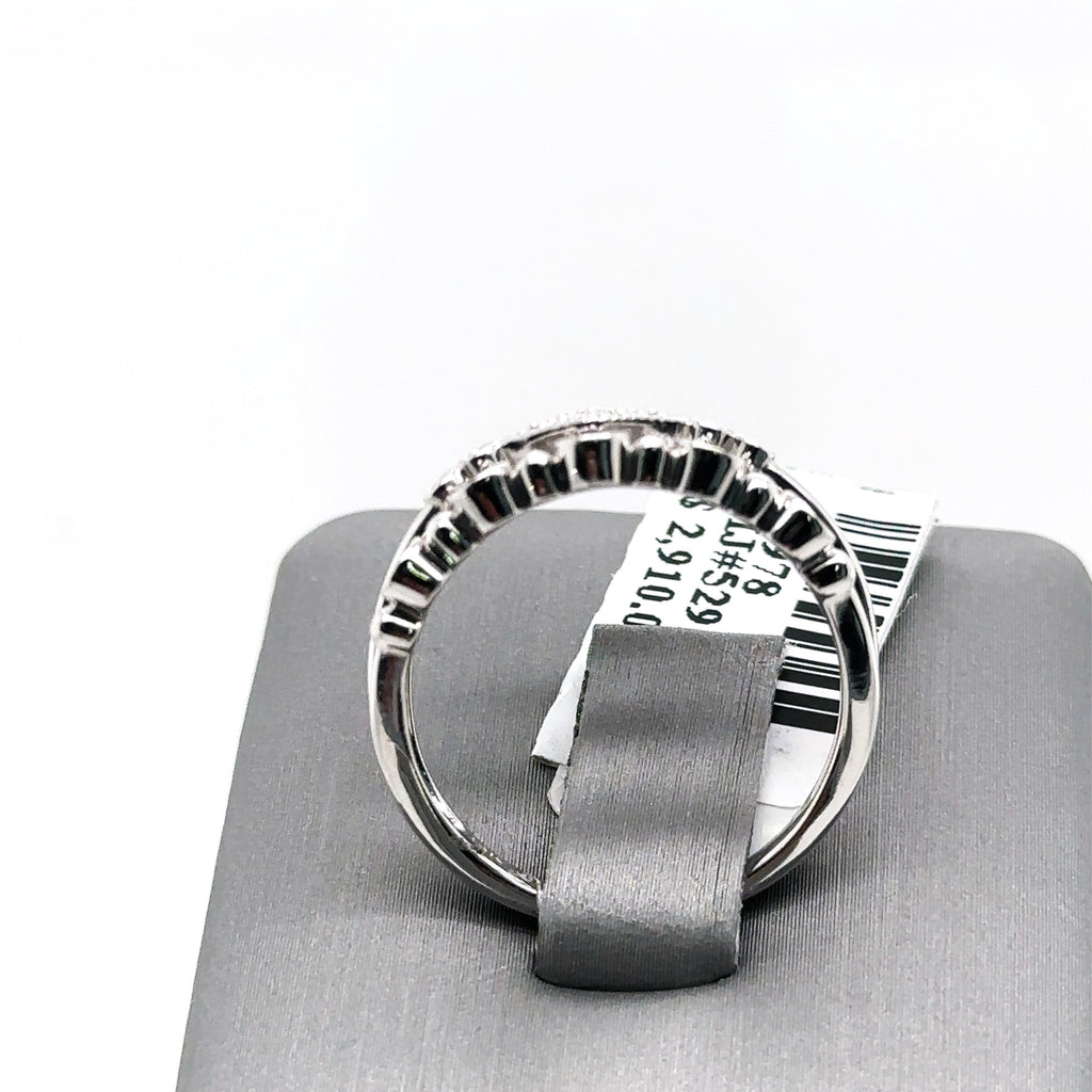 14k White Gold 0.50 CT Diamond Movado Ladies Band, 3.5gm, Size 7, S14978