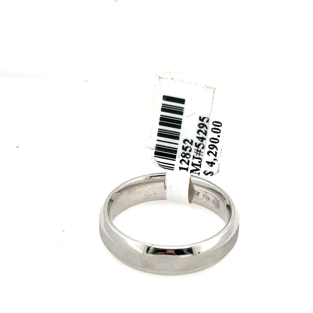 Scott Kay 19k White Gold Comfort Fit Men's Wedding Band, 11gm, Size 10, S12852