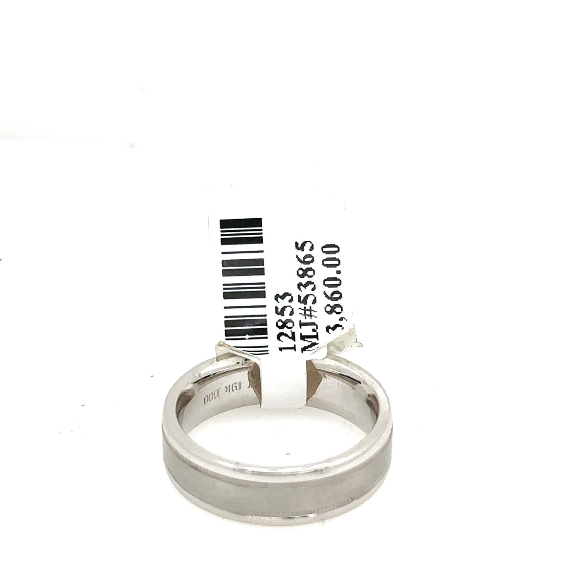 Scott Kay 19k White Gold Men's Wedding Band, 9.2gm, Size 6, S12853