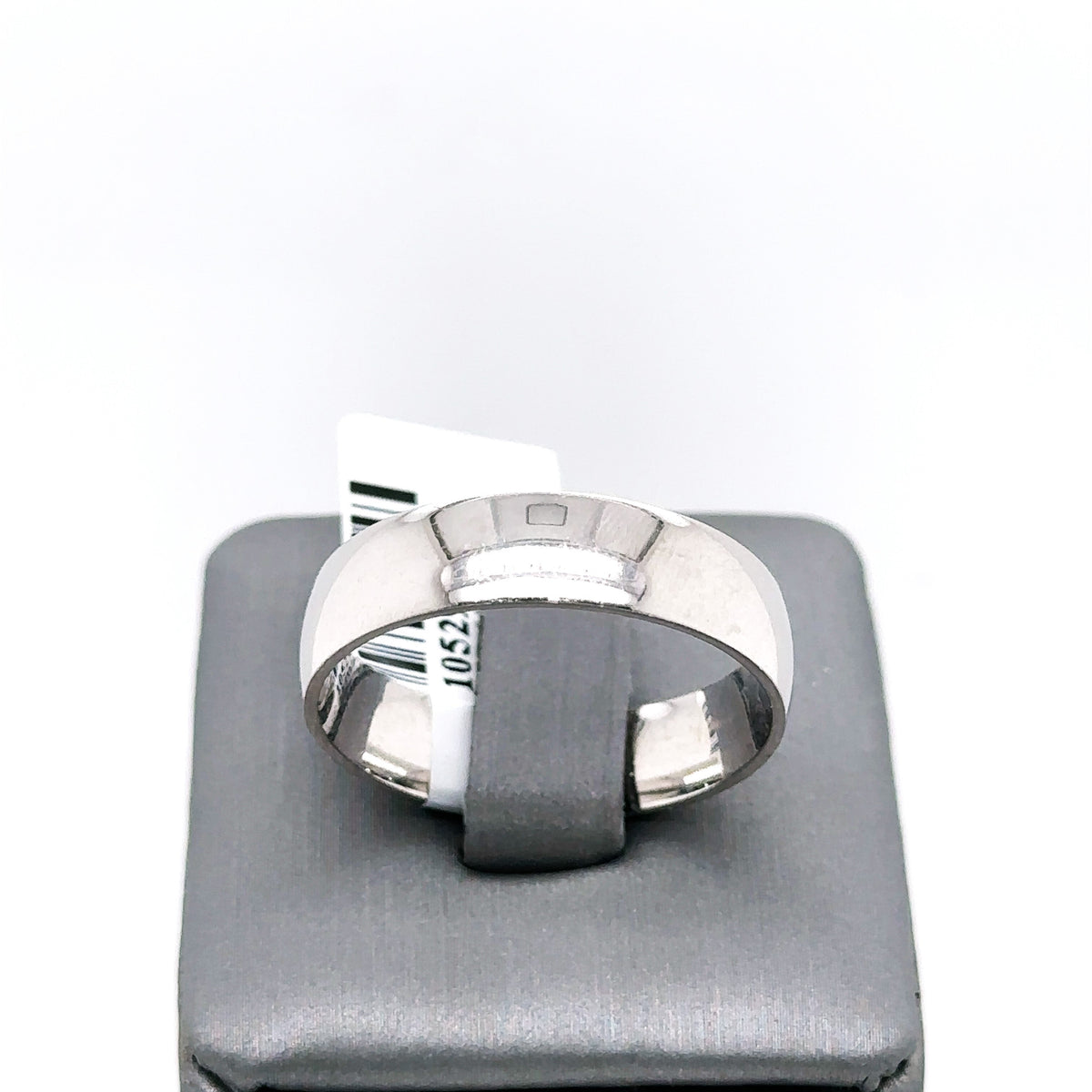 14k White Gold Comfort Fit Men's Wedding Band, 7.1gm, Size 12.5, S105297