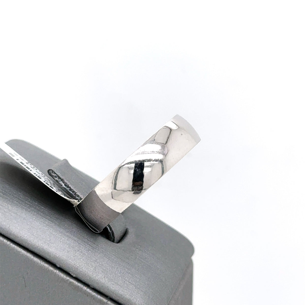 14k White Gold Comfort Fit Men's Wedding Band, 7.1gm, Size 12.5, S105297
