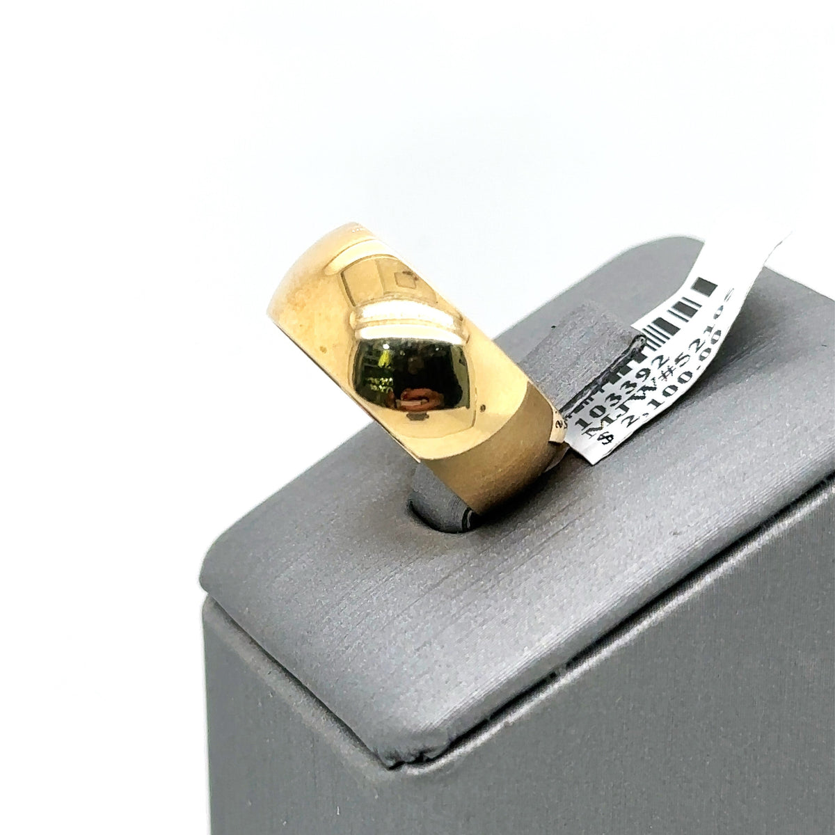 14k Yellow Gold Wide Ladies Band, 7.1g, Size 6.5, 8.0mm S103392