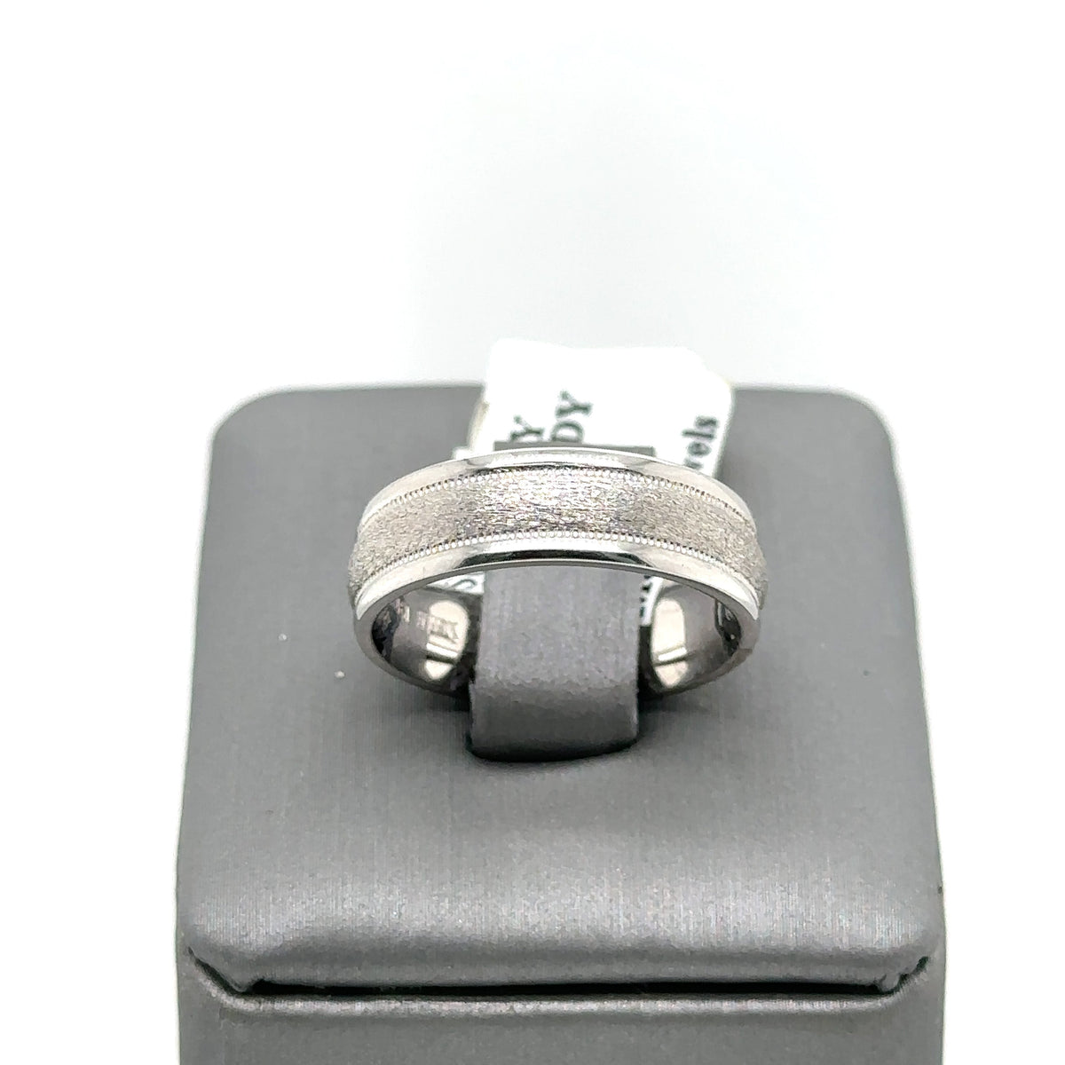Scott Kay 19k White Gold Ladies Wedding Band, 8.3g, Size 6 S12850