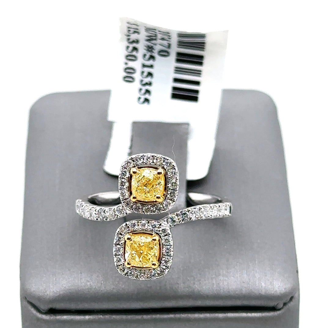 14k White Gold 1.50 CT Diamond Ladies Ring, 3.9g, Size 7.25, S107470