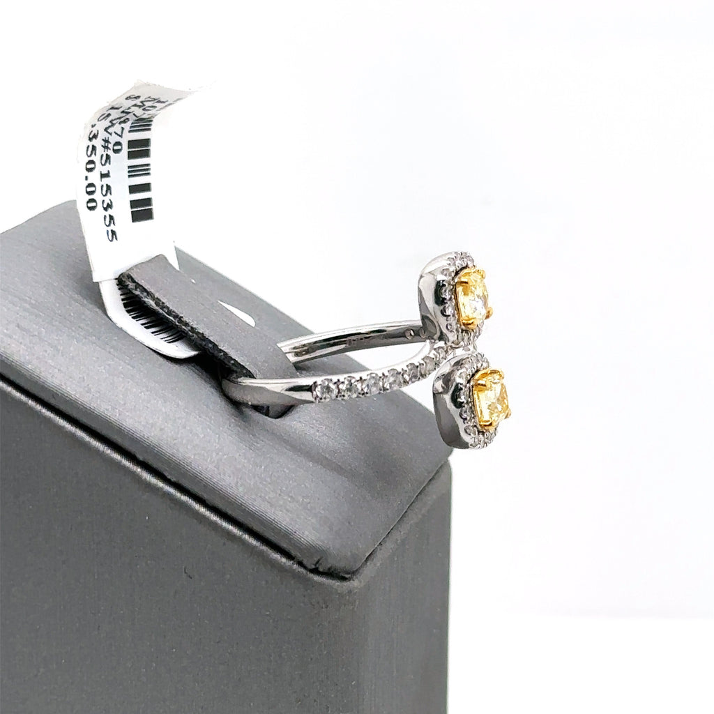 14k White Gold 1.50 CT Diamond Ladies Ring, 3.9g, Size 7.25, S107470