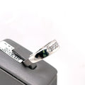 14k White Gold 0.50CT Diamond Men's Wedding Band,7.4g, Size 10.5, S107493
