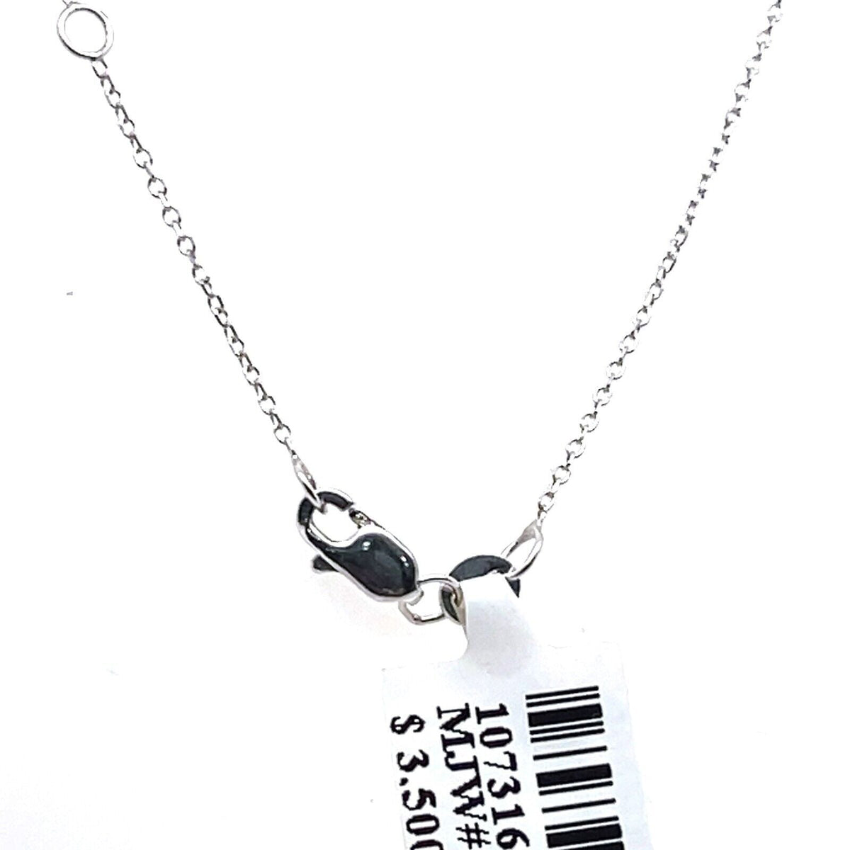 14k White Gold 0.30 CT Diamond Pendant Necklace, 4.8gm, S107316