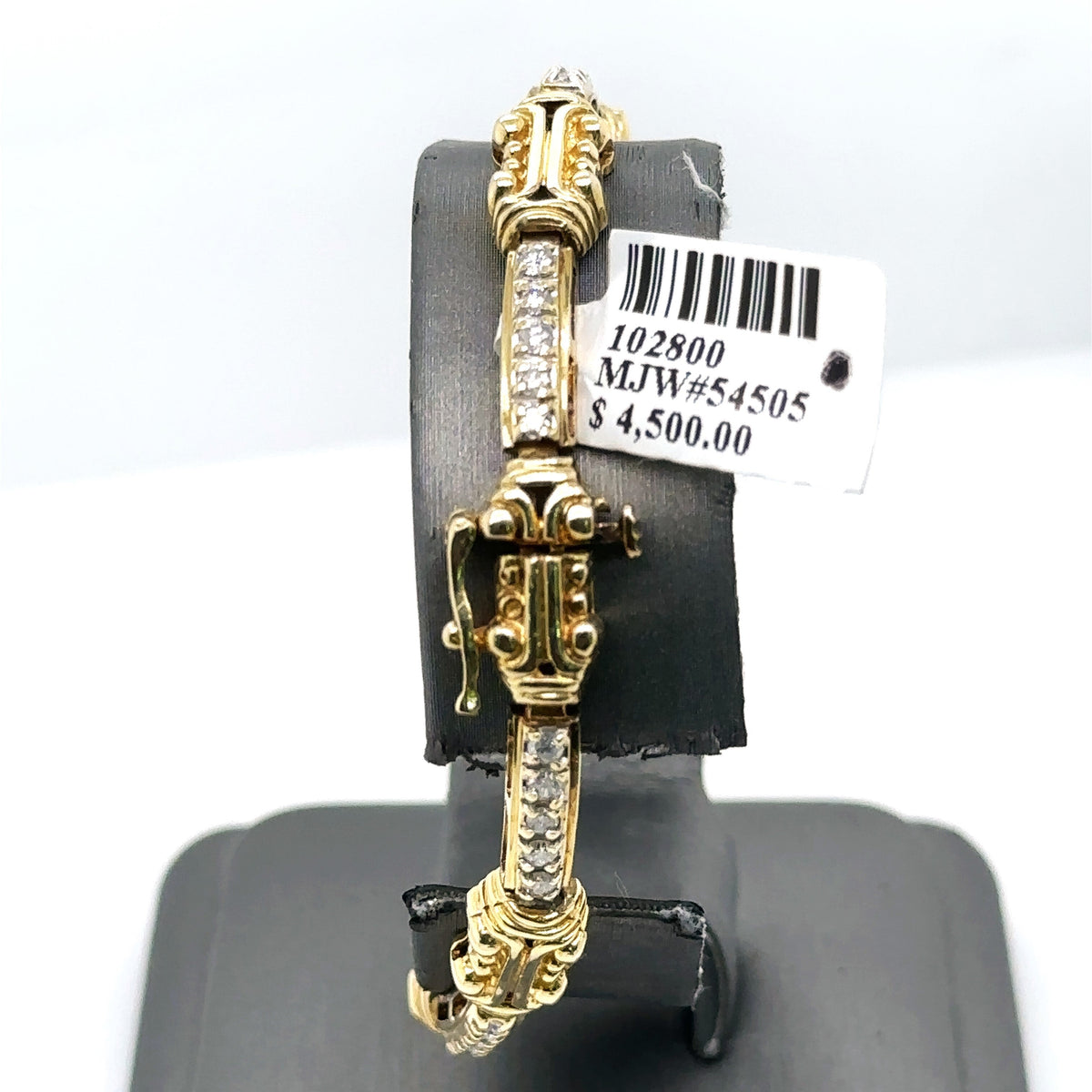 14k Yellow Gold 0.75 CT Ladies Diamond Bracelet, 15.6gm, 7", S102800