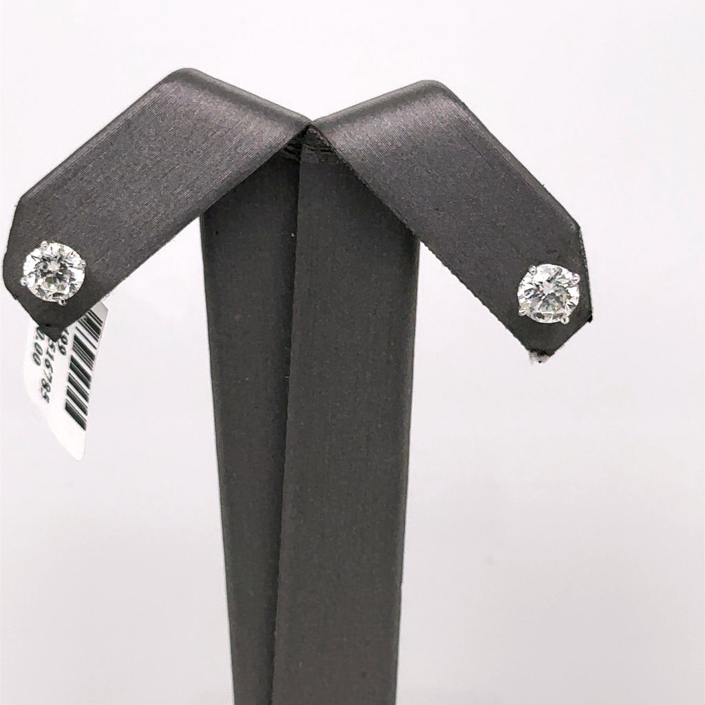 14k White Gold 1.50 CT Diamond Stud Earrings, S107499