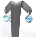 14k White Gold 15.00 CT Purple Amethyst & Diamond Earrings, 6.9gm, S12680