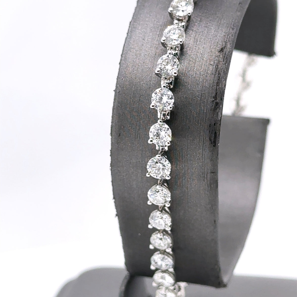 14k White Gold 7.5CT Diamond Tennis Ladies Bracelet, 11.9g, 7", S15162