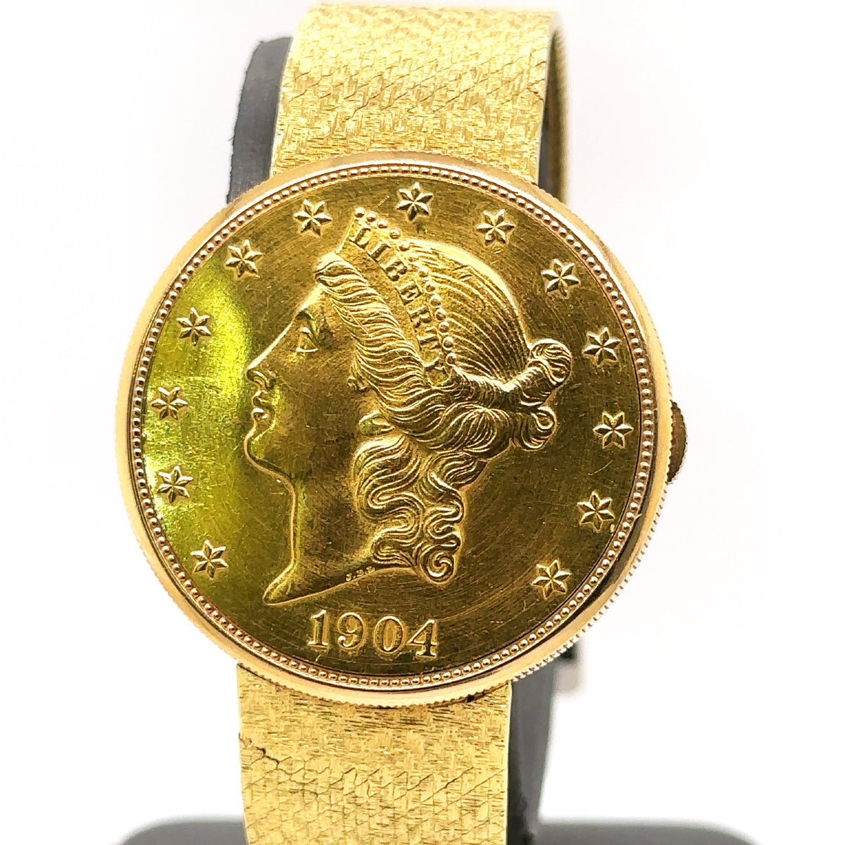 Rare Collectable Corum 1904 US $20 Gold Liberty Coin Watch 18K, 80.7G, S107575