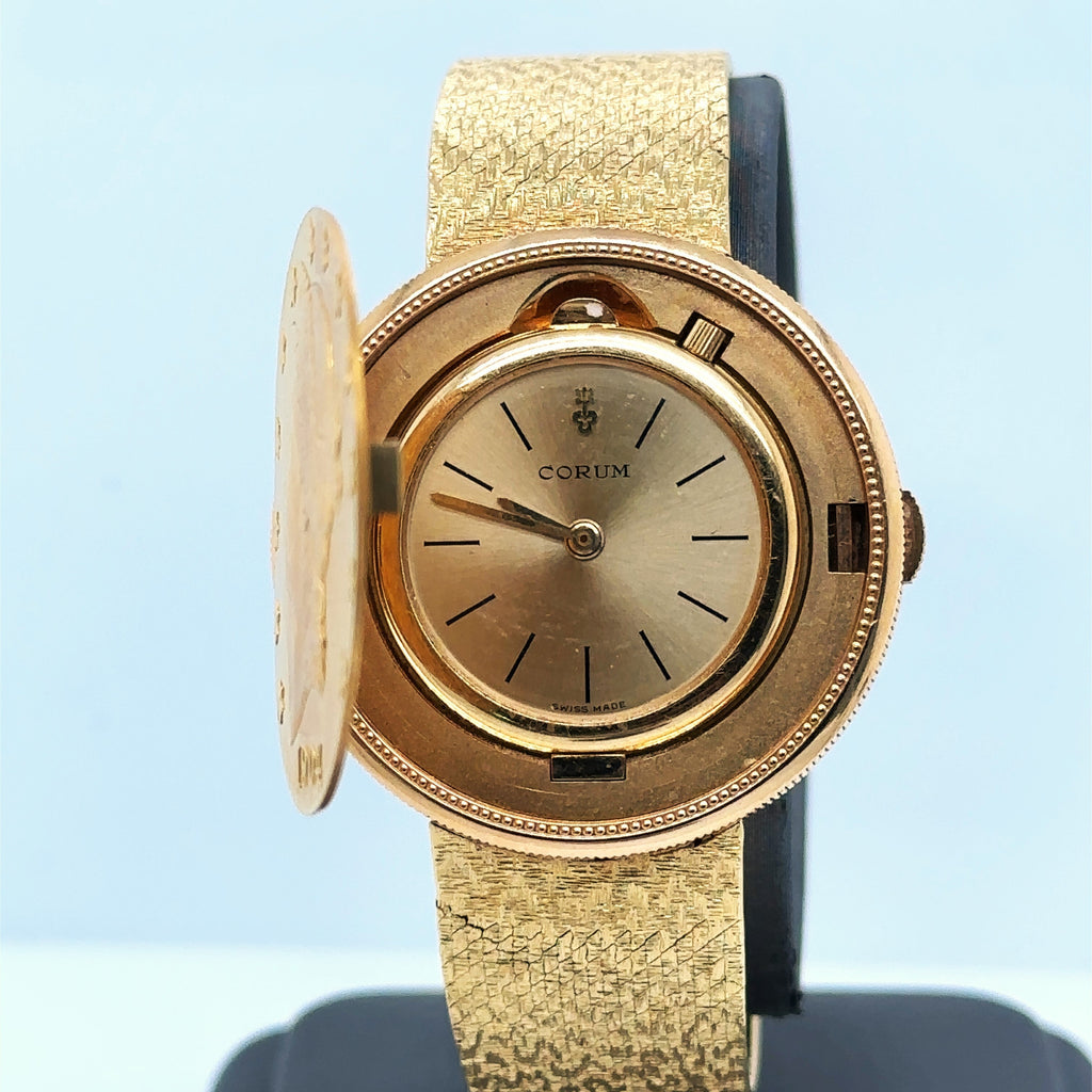 Rare Collectable Corum 1904 US $20 Gold Liberty Coin Watch 18K, 80.7G, S107575