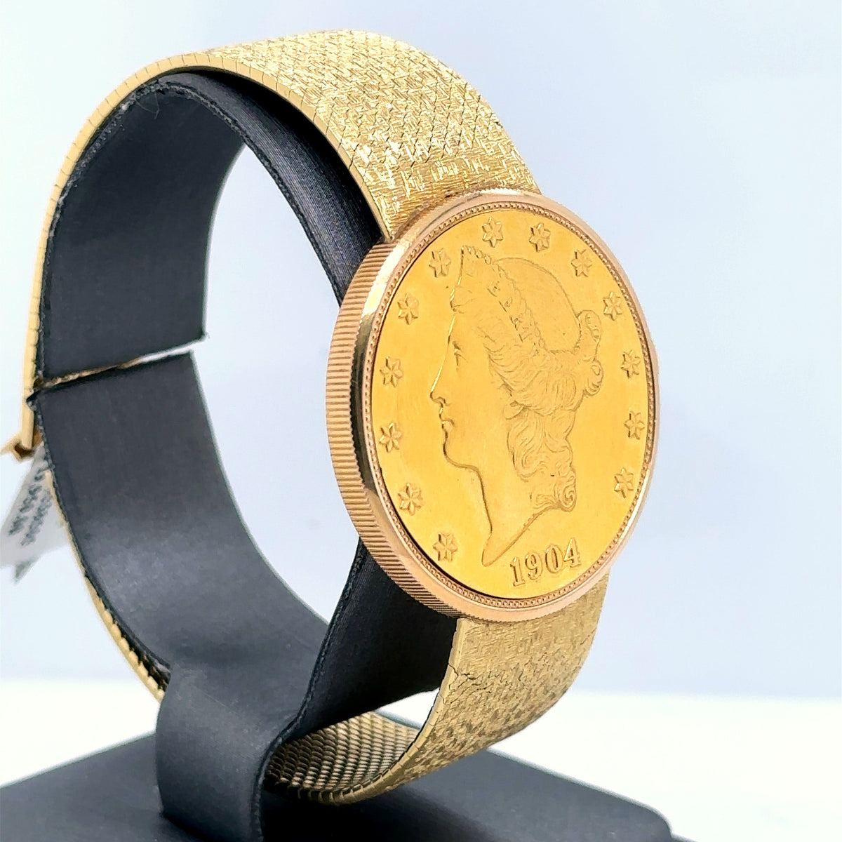 Rare Collectable Corum 1904 US $20 Gold Liberty Coin Watch 18K, 80.7G, S107575