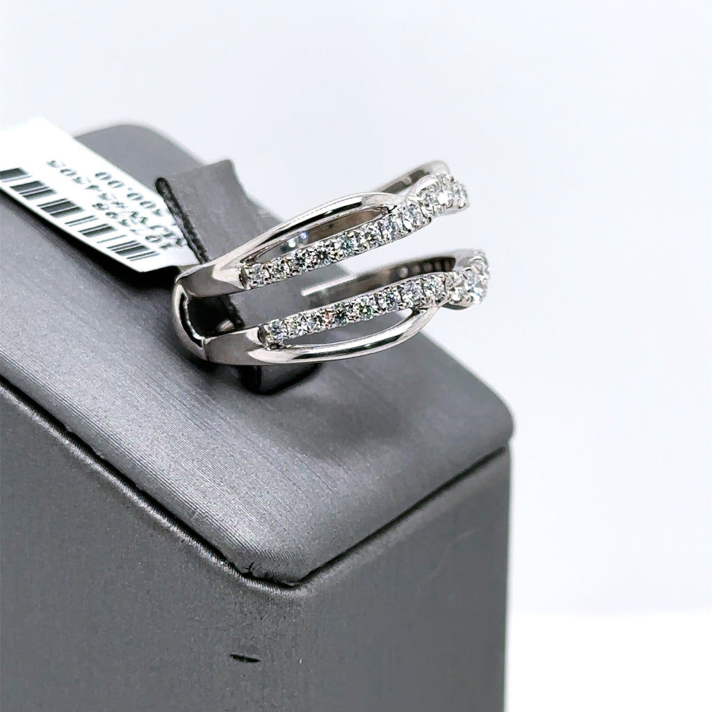 The Leo 14k White Gold 0.69 CT Diamond Engagement Band Size 6.75 S107598
