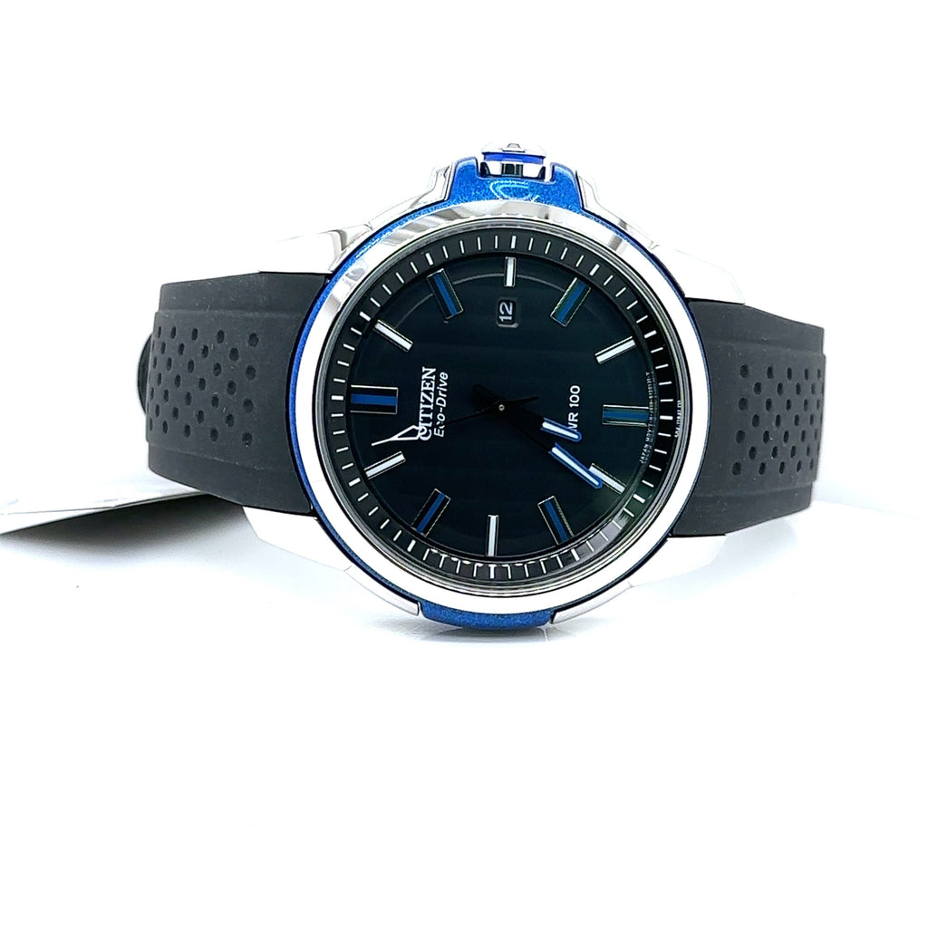 Citizen Weekender Eco Drive 44mm Stainless Steel Watch AW1151-04E