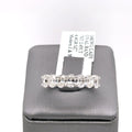 14k White Gold 2.45CT Oval Cut Diamond Ladies Band, 4.4g, Size 7, S107619