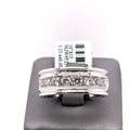 14k White Gold 2.00 CT Diamond Men's Wedding Band, 16.7g, Size 10.5, S107613