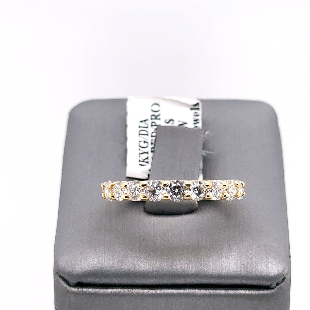 14k Yellow Gold 1.35 CT Diamond Ladies Wedding Band, 3.0G, S13230