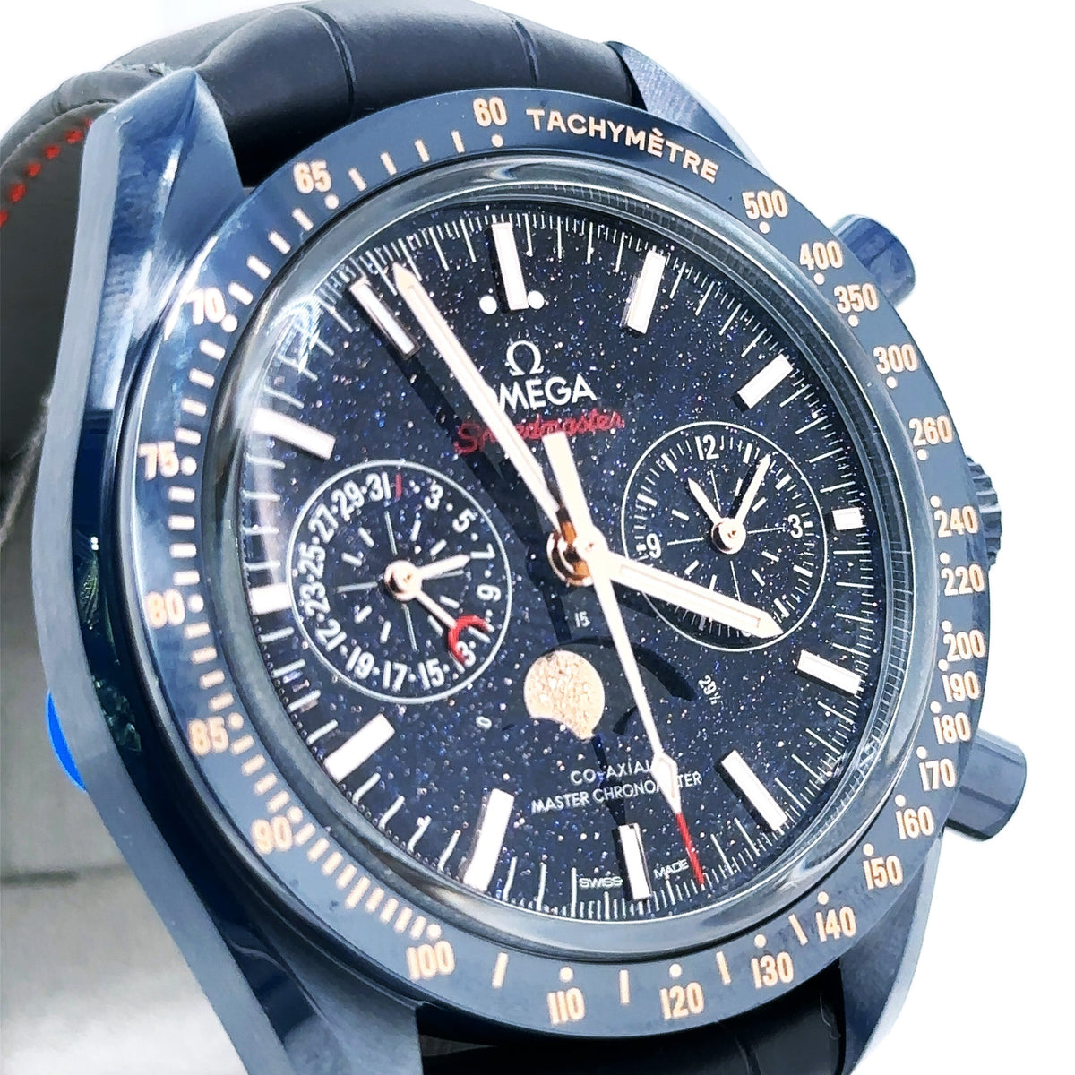 Omega BLUE SIDE OF THE MOON , MoonPhase CHRONOGRAPH 44.25MM - Brand New