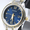 Citizen Silhouette Crystal two tone blue dial 30mm Watch FE1234-50L