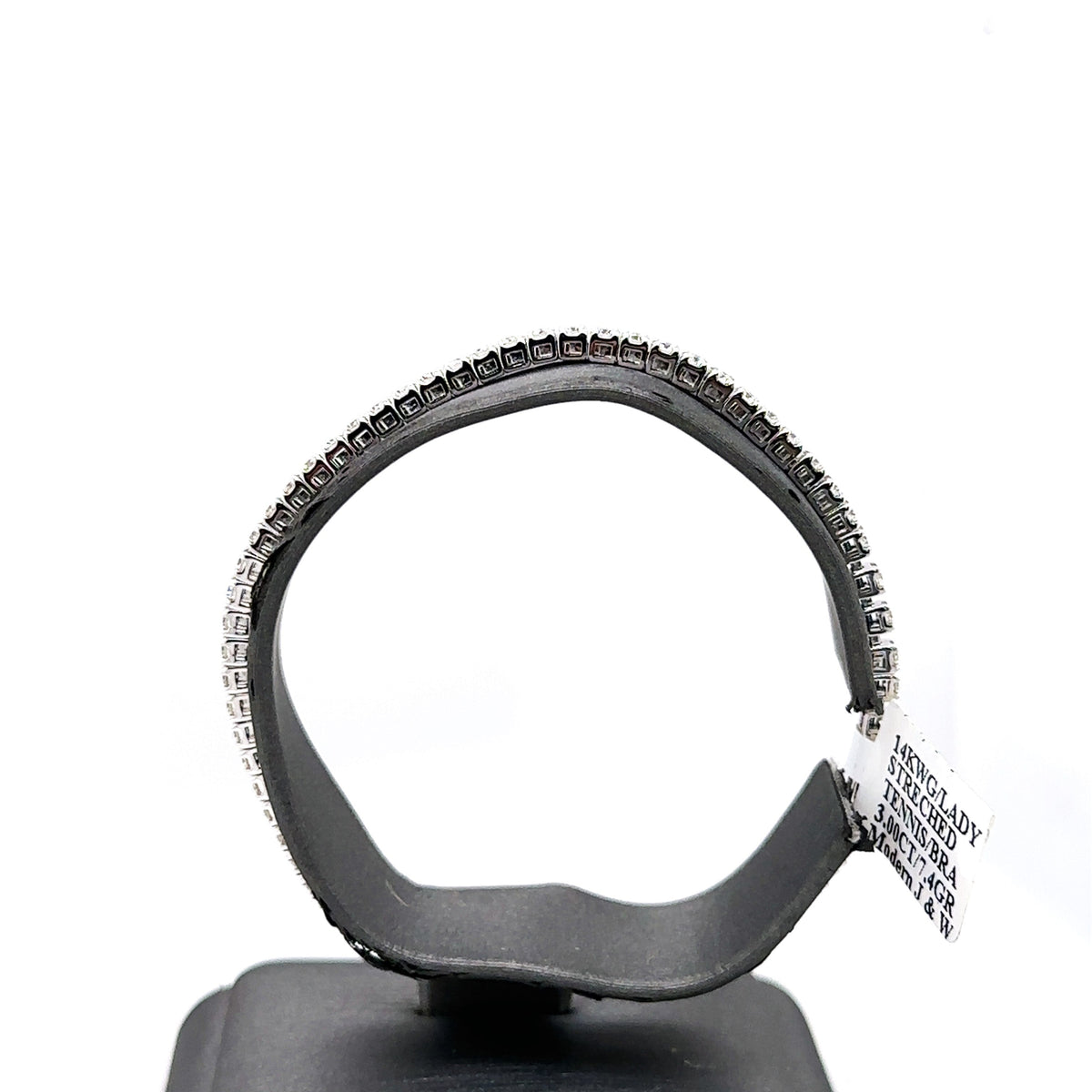 14k White Gold 2.75CT Diamond Tennis Ladies Stretched Bracelet, 7.4g,  S107321