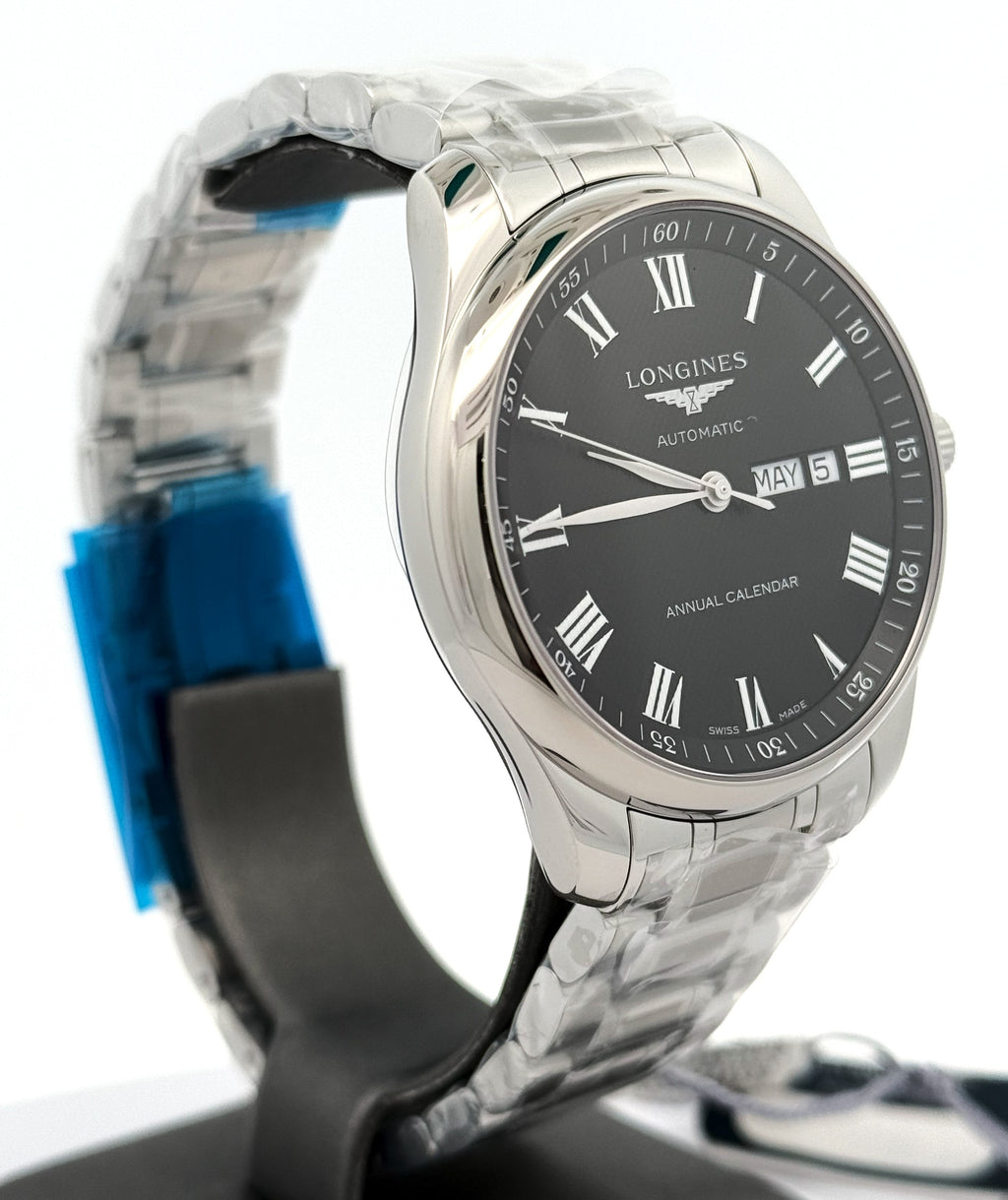 LONGINES Master Collection Black Dial 42mm Annual Calendar Men's Watch L29204516, S16523