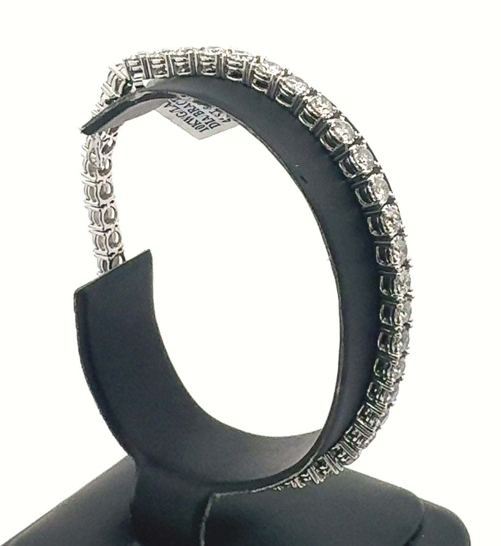 10k White Gold 7.75 CT Diamond Tennis Bracelet, 16.2gm, 7.5", S16295