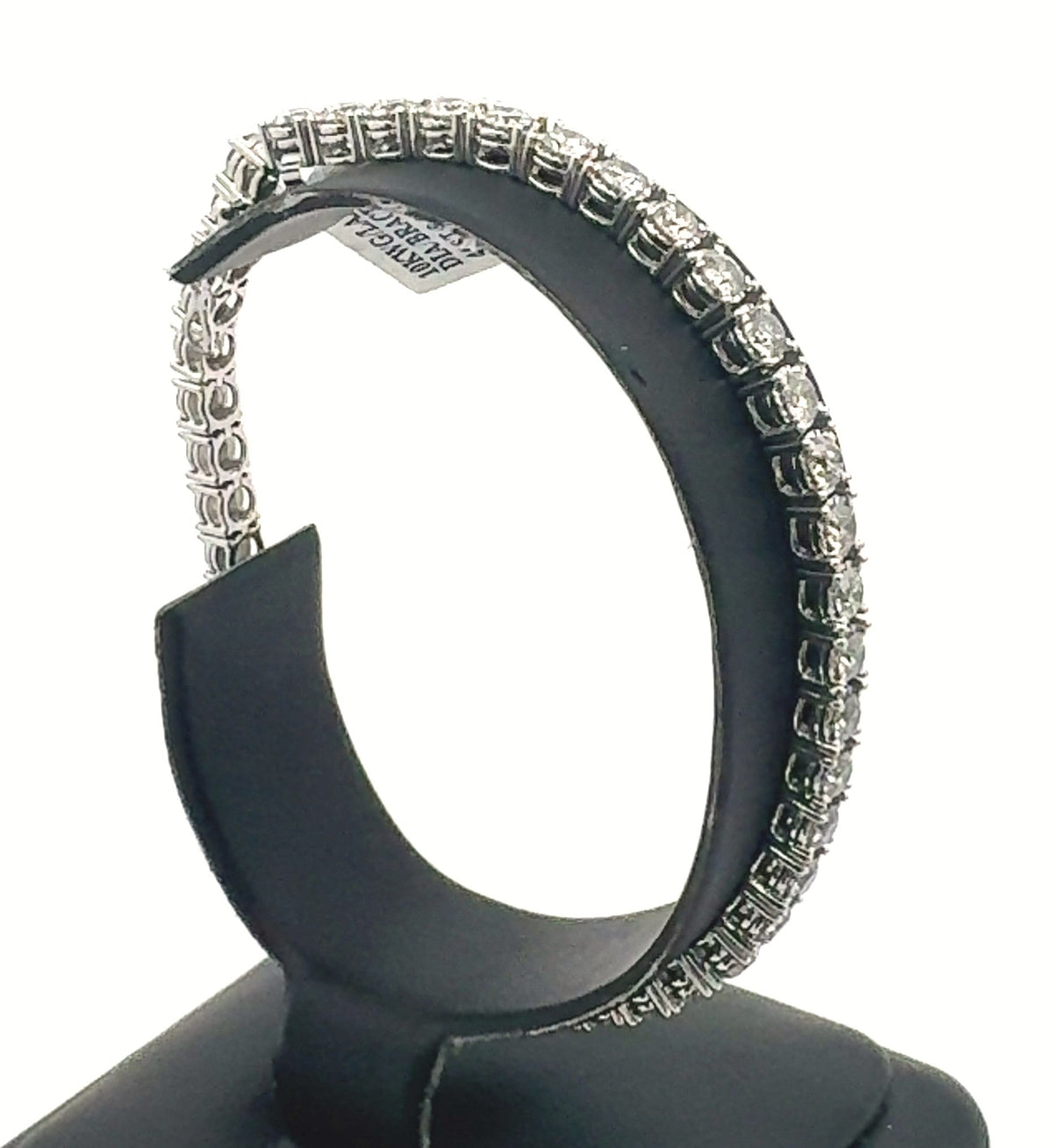 10k White Gold 7.75 CT Diamond Tennis Bracelet, 16.2gm, 7.5", S16295