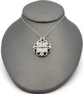 14k WYG 0.25 CT Diamond Ladies Foalding Heart Pendant Necklace, 6.5g, S108789