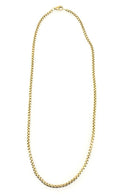David Yurman 3.4 mm Men's Box Chain Necklace 18K Gold, 22", S108803 (Pre-owned)
