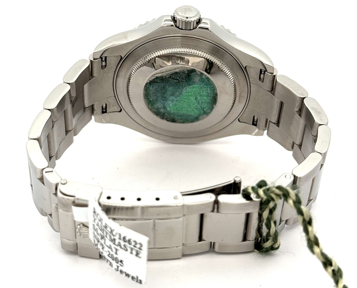 Pre-Owned Rolex Yacht Master 40mm Stainless Steel Watch 16622 Plat Bezel, S16645