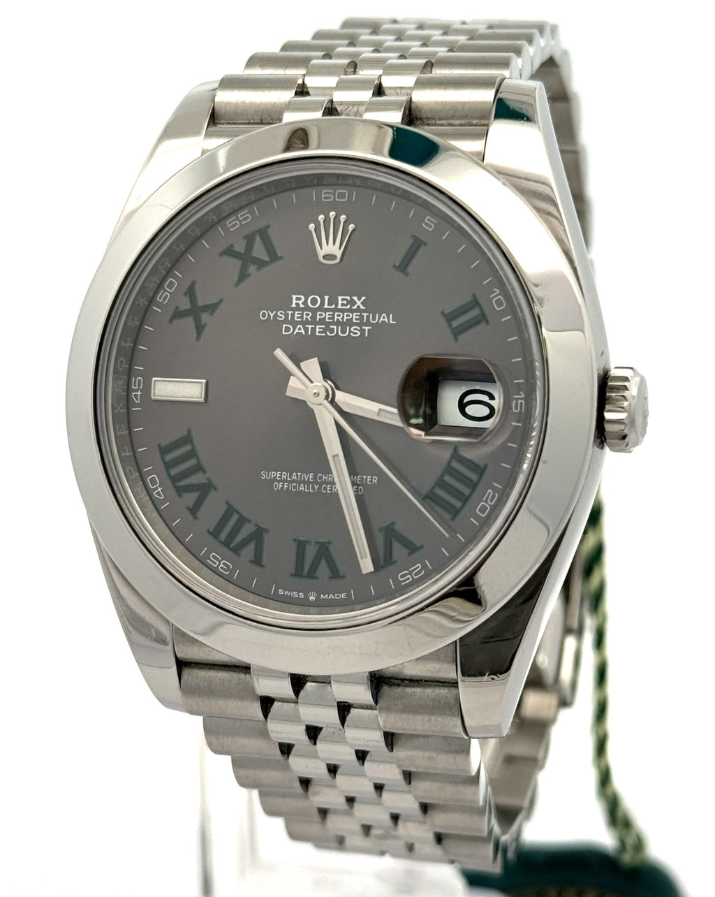 Pre-Owned Rolex Datejust 41mm SS Watch 126300 Smooth Bezel, S108638