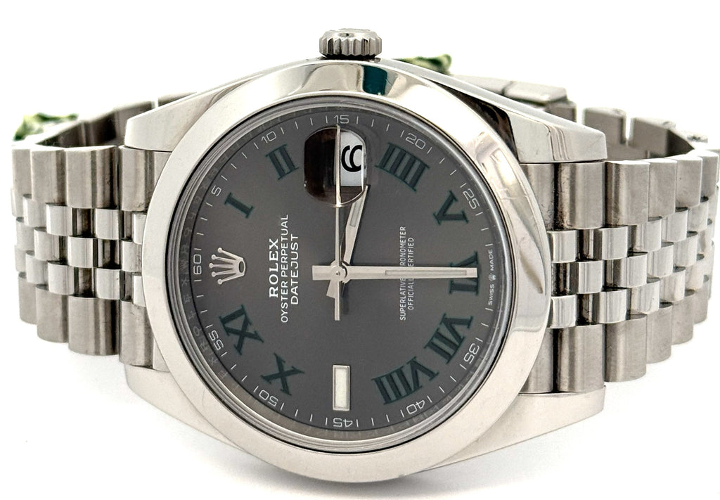 Pre-Owned Rolex Datejust 41mm SS Watch 126300 Smooth Bezel, S108638