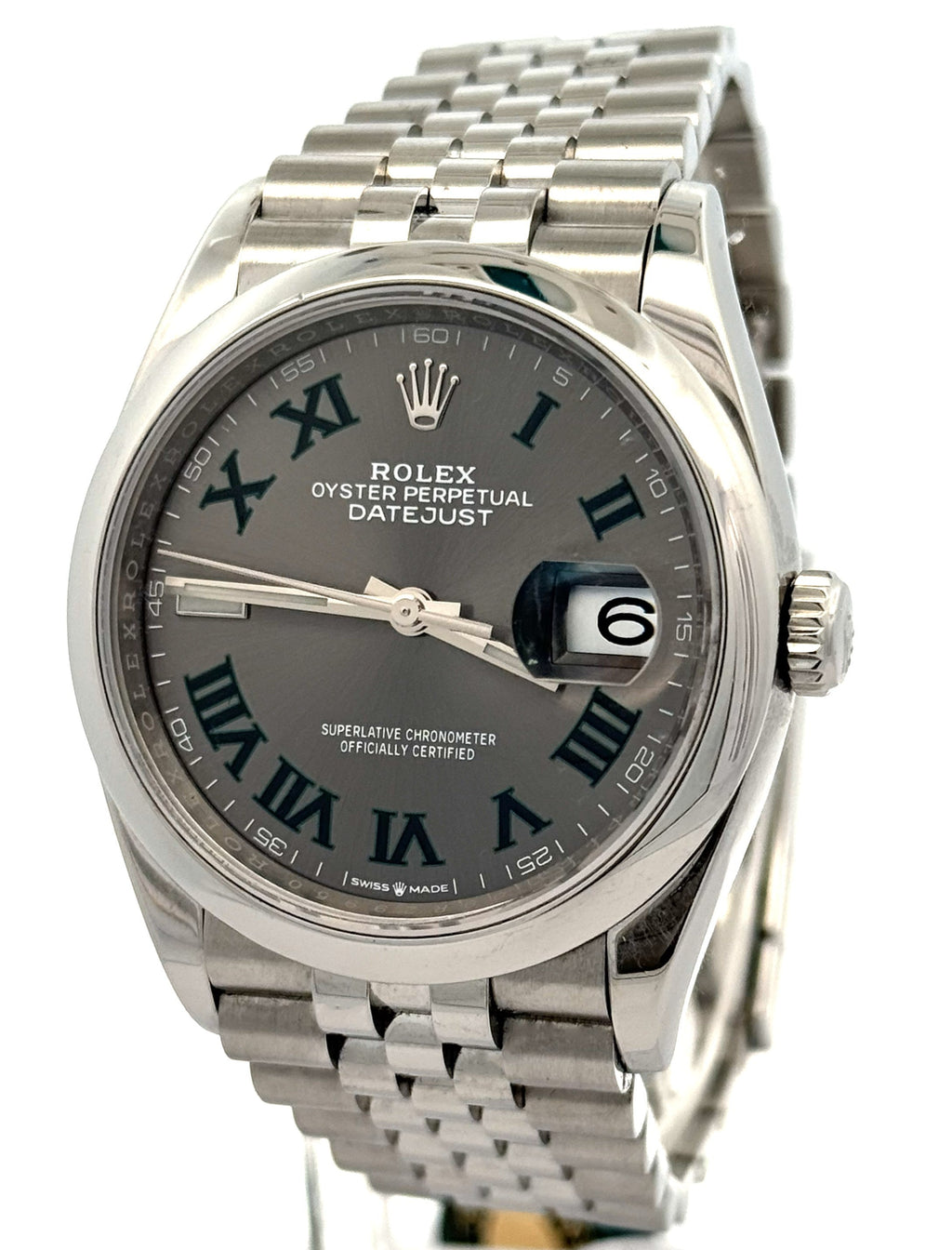 Pre-Owned Rolex Datejust 36mm SS Watch 126200 Smooth Bezel, S16797